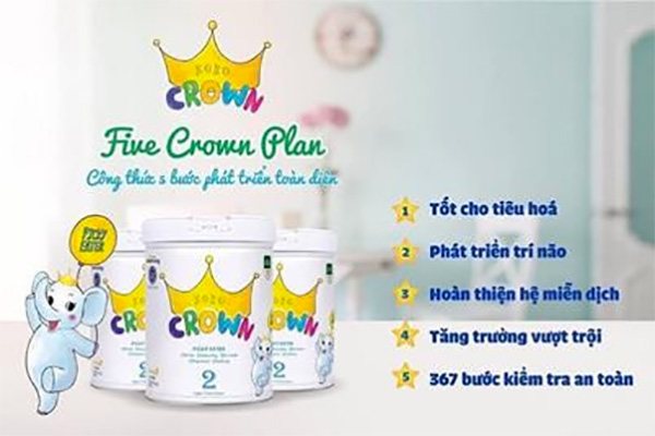 Sữa Koko Crown cho trẻ 0 - 3 tuổi của tập đoàn Namyang Hàn Quốc