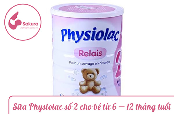 Sữa bột Physiolac số 2 cho bé từ 6 – 12 tháng tuổi
