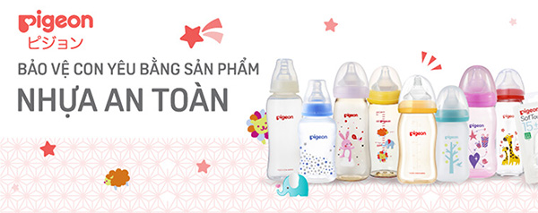 Bình sữa Pigeon Nhật Bản được đánh giá rất cao tại Việt Nam