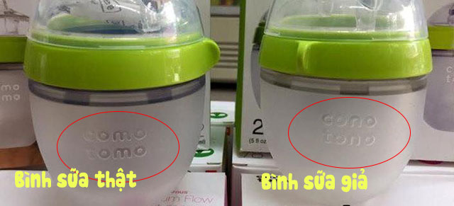 Cách nhận biết bình sữa Comotomo thật giả qua logo sản phẩm