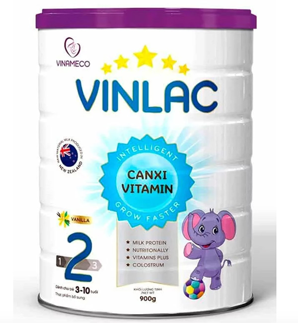 Sữa Vinlac số 2 dành cho trẻ từ 3 đến 10 tuổi