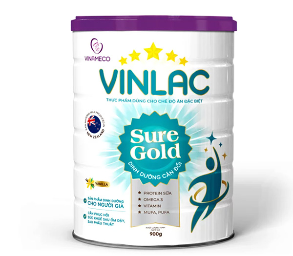 Sữa Vinlac Sure Gold cho người cao tuổi