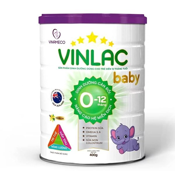 Sữa Vinlac Baby cho trẻ từ 0 đến 12 tháng tuổi